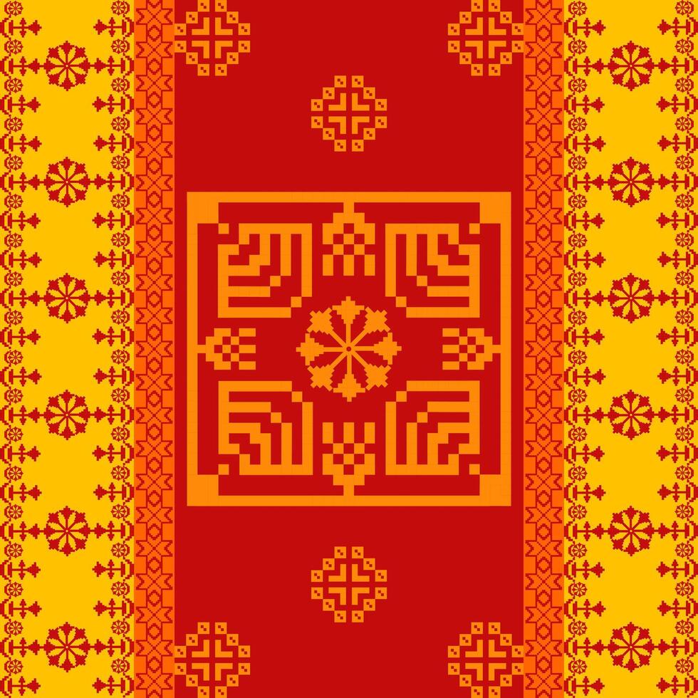 geometric pattern Seamless tribal pattern, carpet, tiles vector
