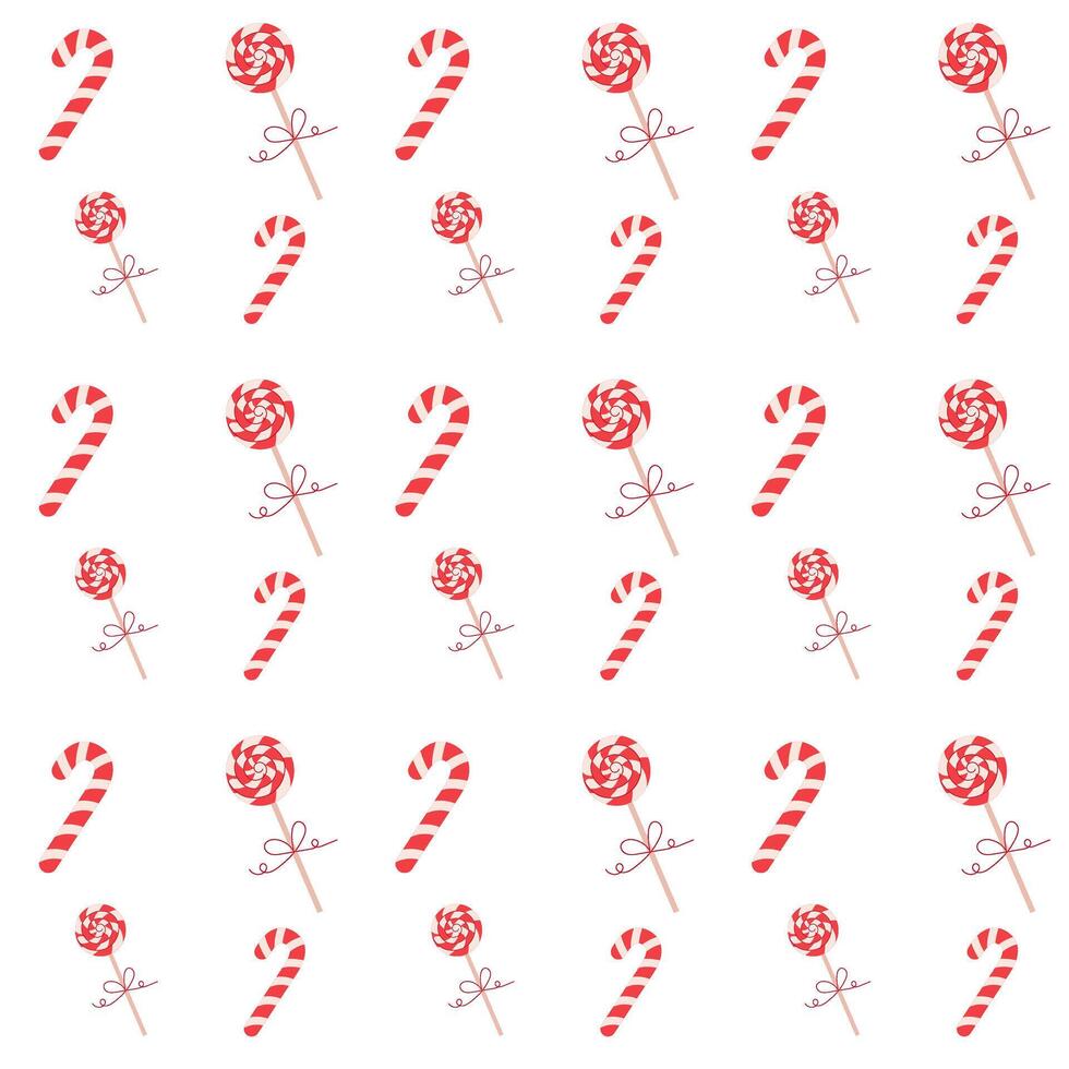 Hand drawn christmas elements seamless pattern vector