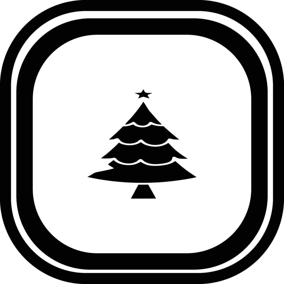Christmas tree icon vector