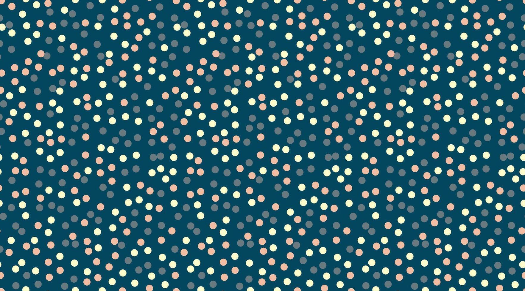Geometric polka dot pattern with colorful spots, perfect for seamless wallpaper, textile prints, and modern poster backgrounds with an abstract touch. vector