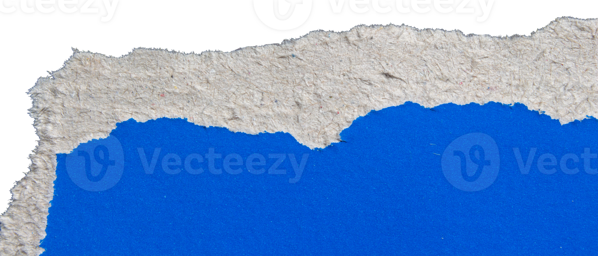 Ripped blue paper with torn edges png
