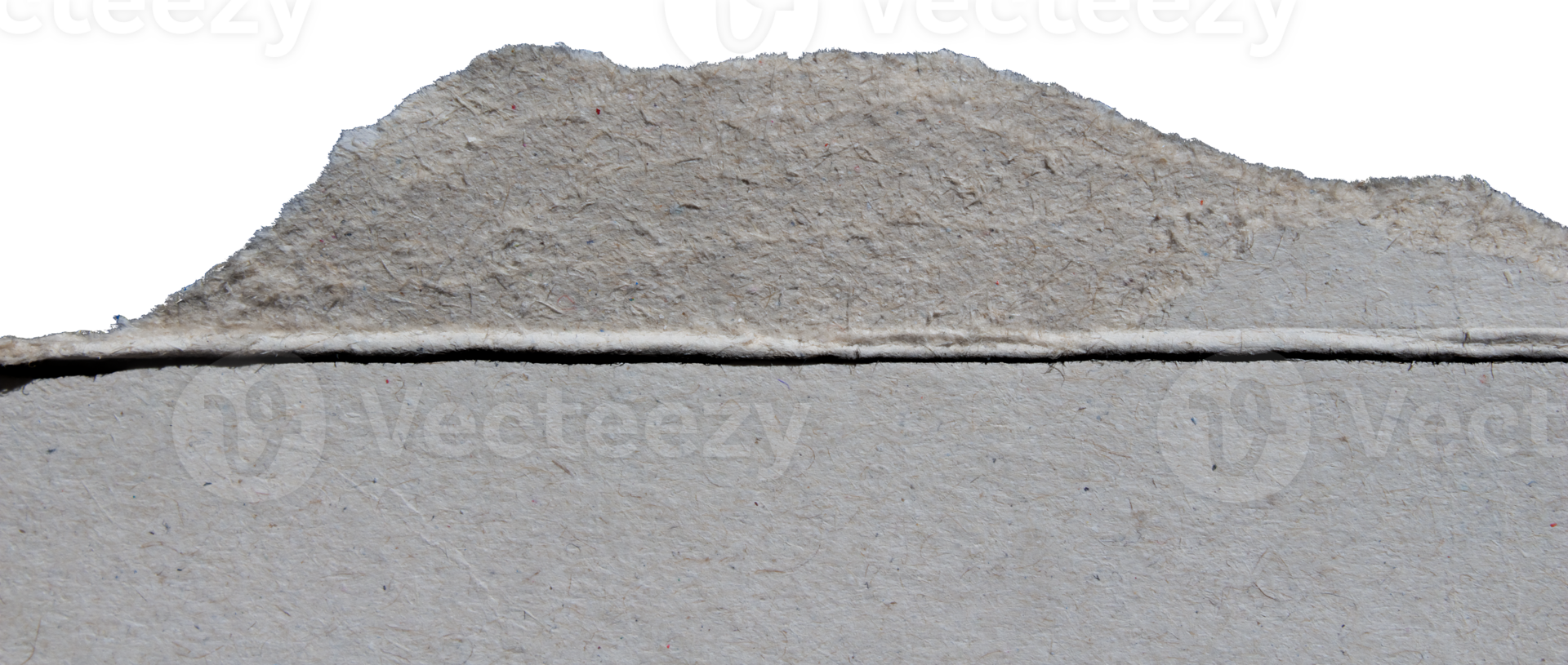 Ripped paper with torn edges cut out design element png