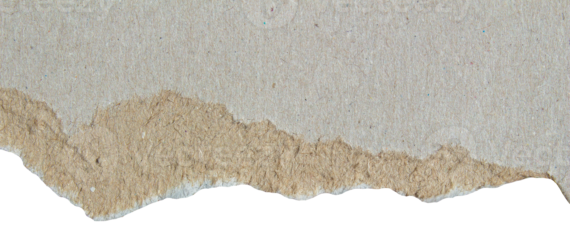 Ripped paper with torn edges with transparent background design element png