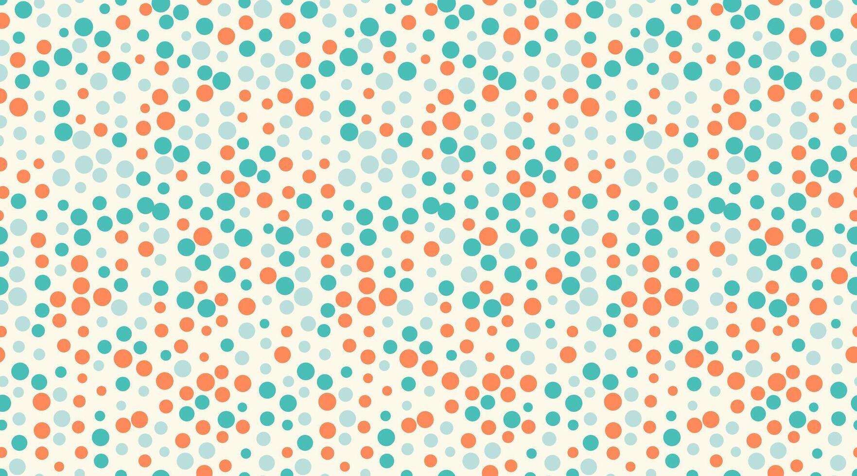 Seamless dotted pattern with colorful circles, ideal for textile fabrics, wallpaper, or abstract backgrounds. A trendy geometric design for creative decor. vector