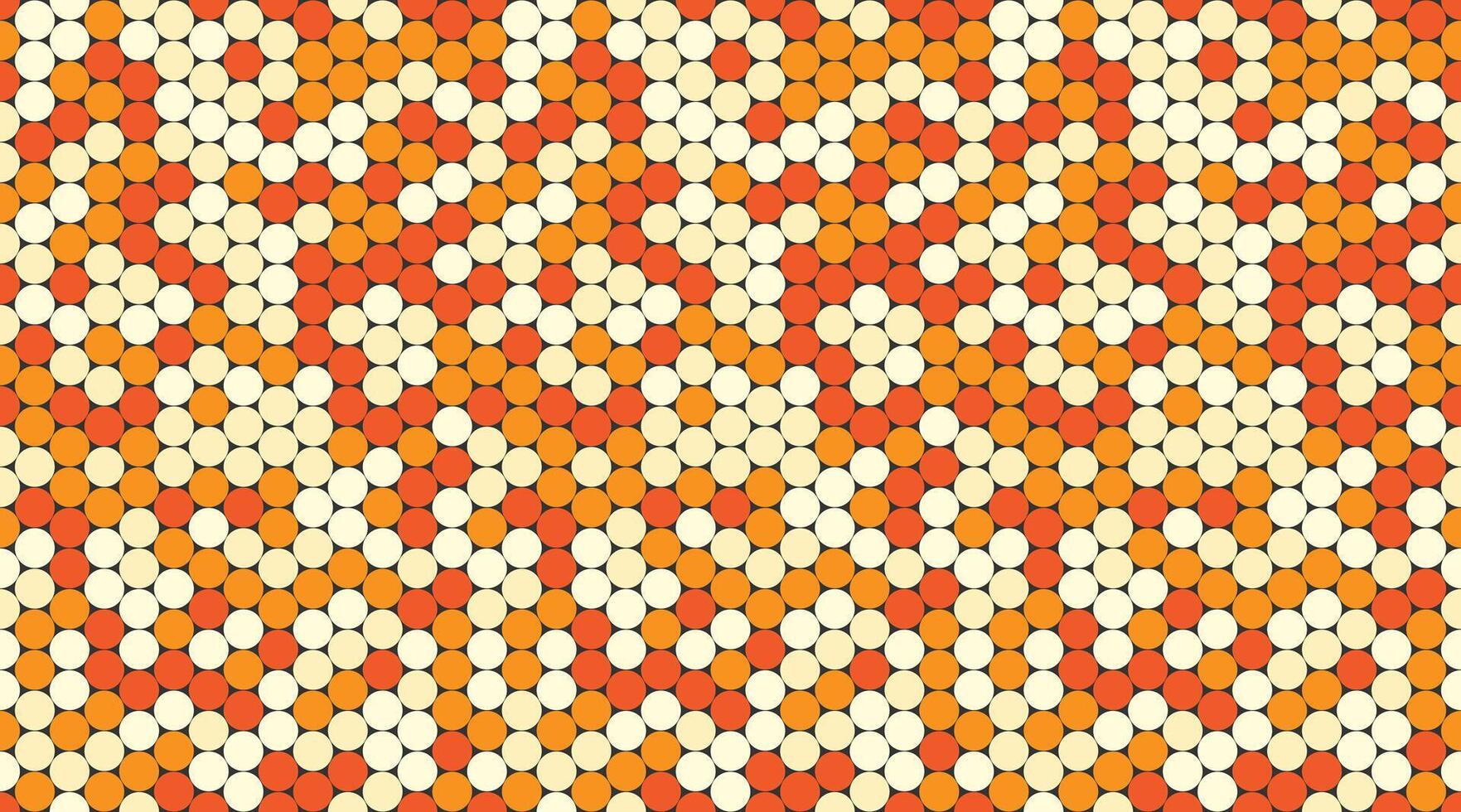 Round dotted pattern with geometric simplicity. Ideal for textile fabrics, wallpaper, or poster prints. Abstract design for seamless backgrounds. vector