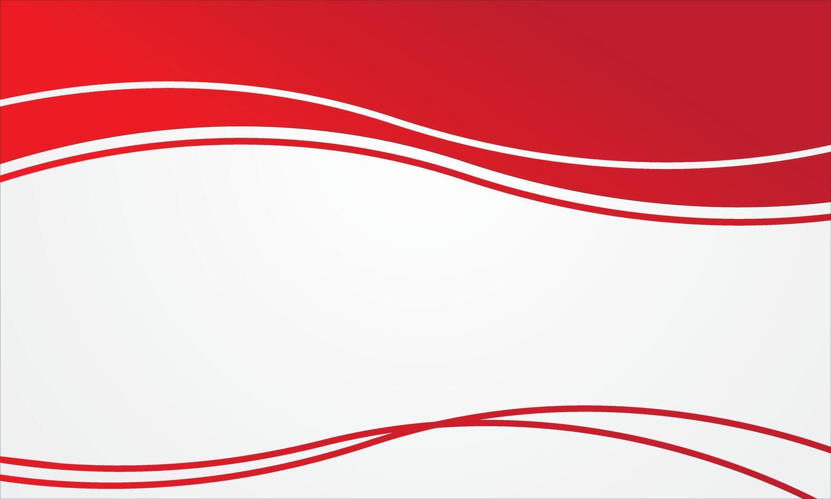 Wave white red abstract background vector