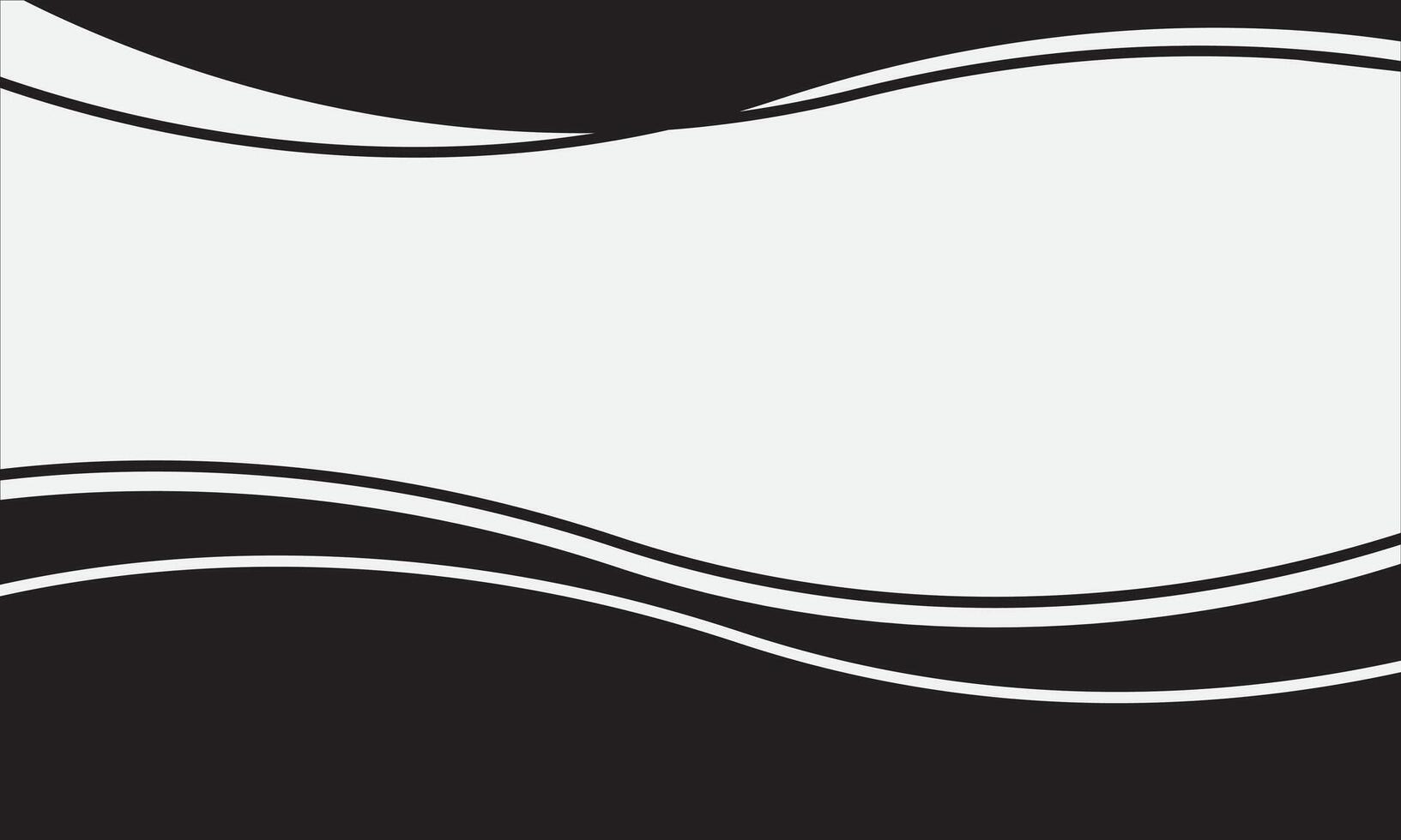 Wave black white modern abstract background vector