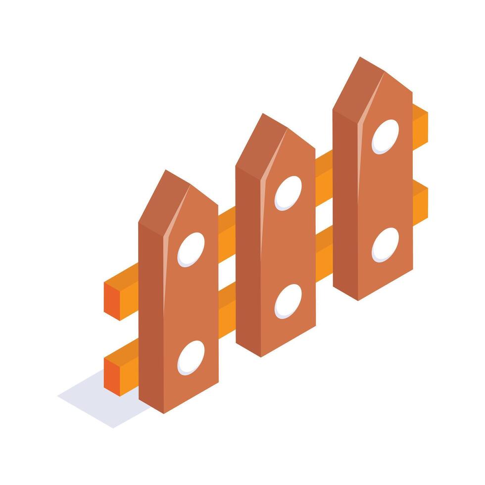 Grab this creative icon of fence security system in modern style vector