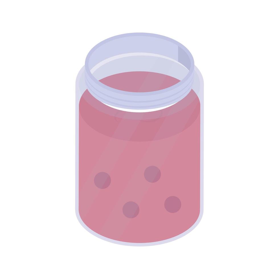 Grab this amazing icon of jam jar in isometric style vector