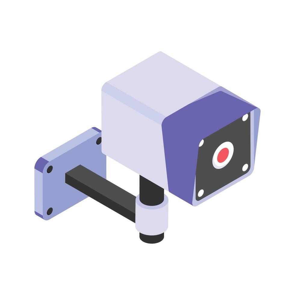 Security camera for real time monitoring and protection of properties vector