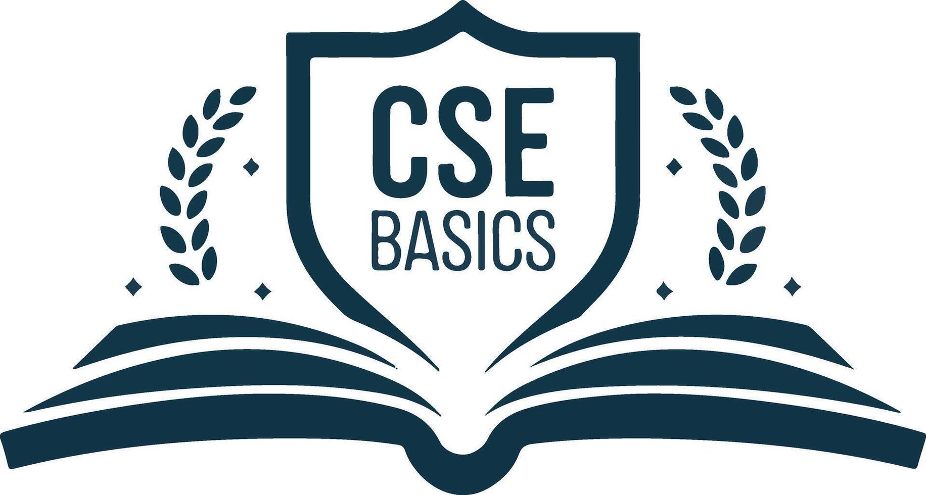 A professional and elegant logo with an open book vector