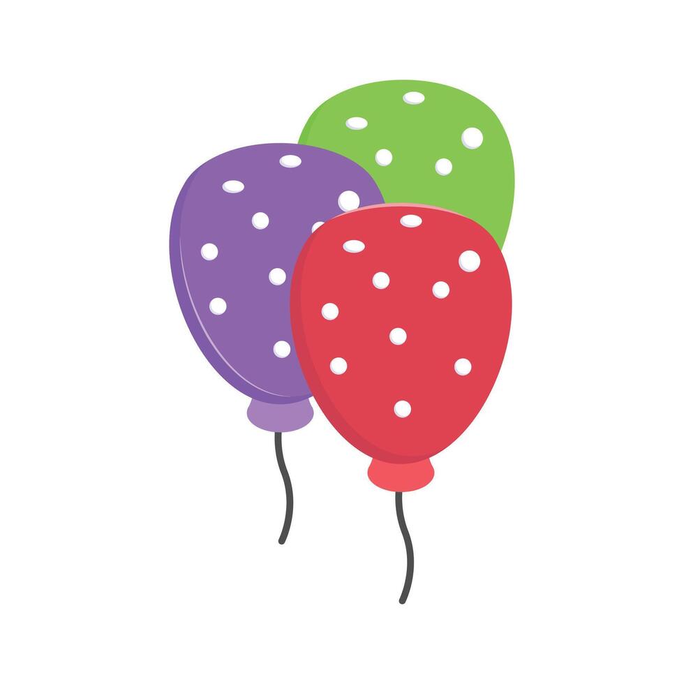 Colorful balloons representing celebrations or special promotions vector