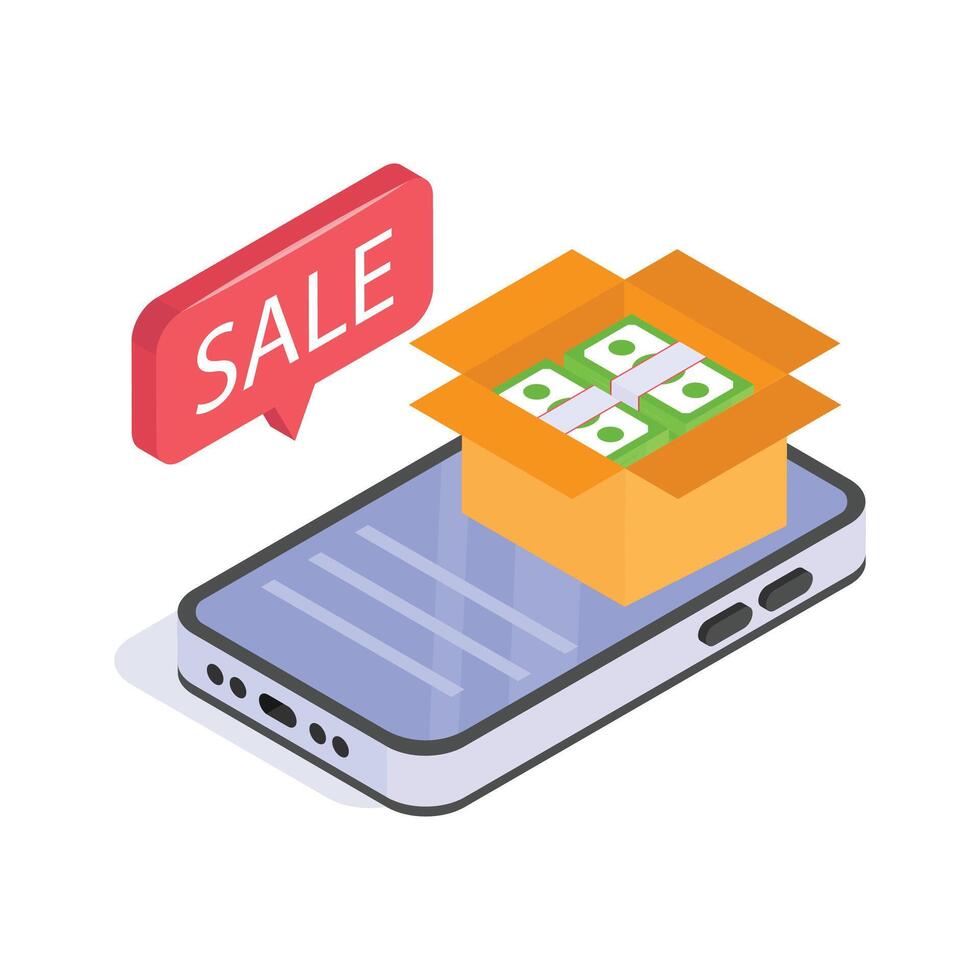 Grab this amazing icon of mobile payment in modern style vector