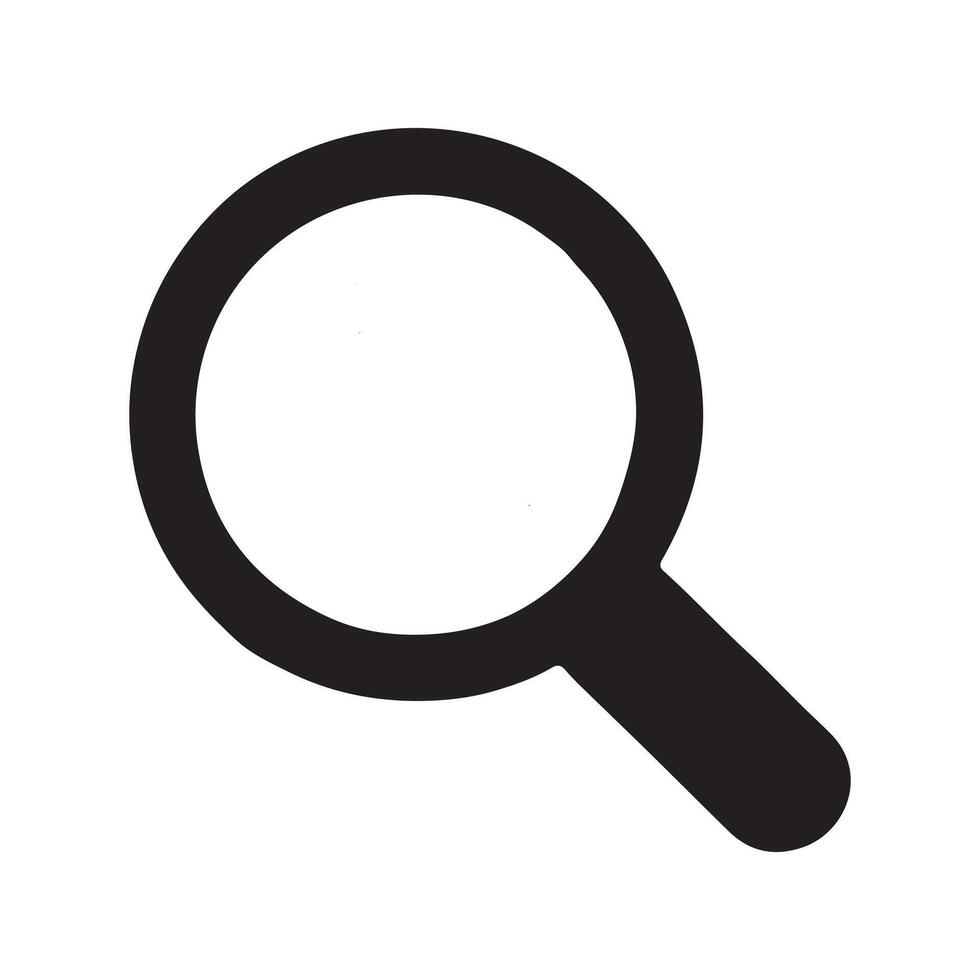 Magnifying glass loupe. isolated icon. Search icon . Magnifier loupe sign vector