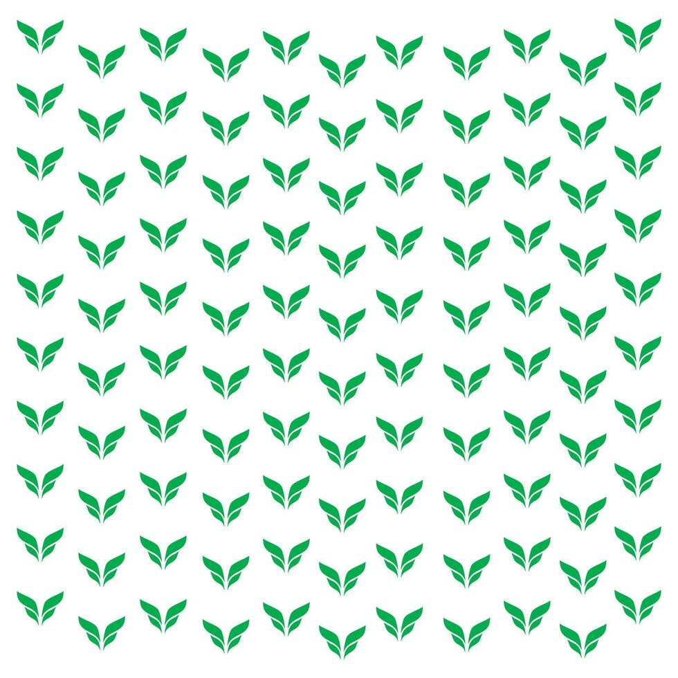Repetitive leaf background repeat vector