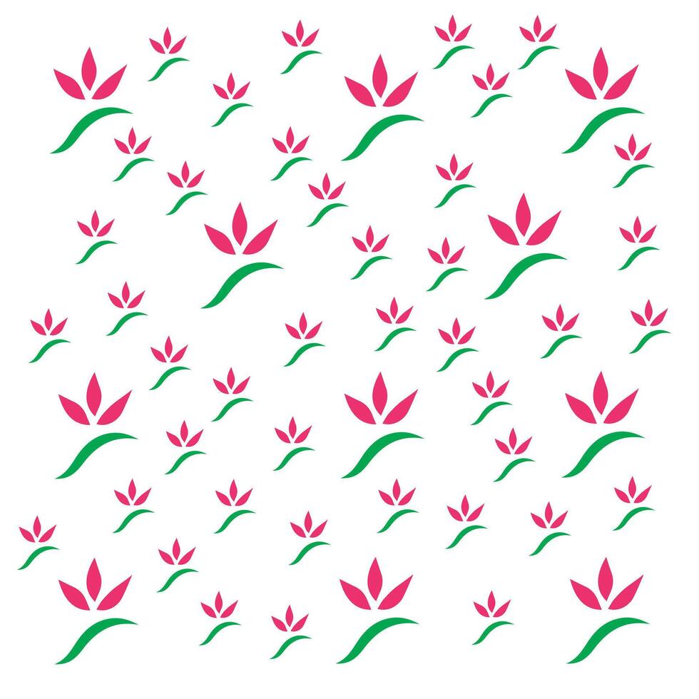 Flower pattern background design vector