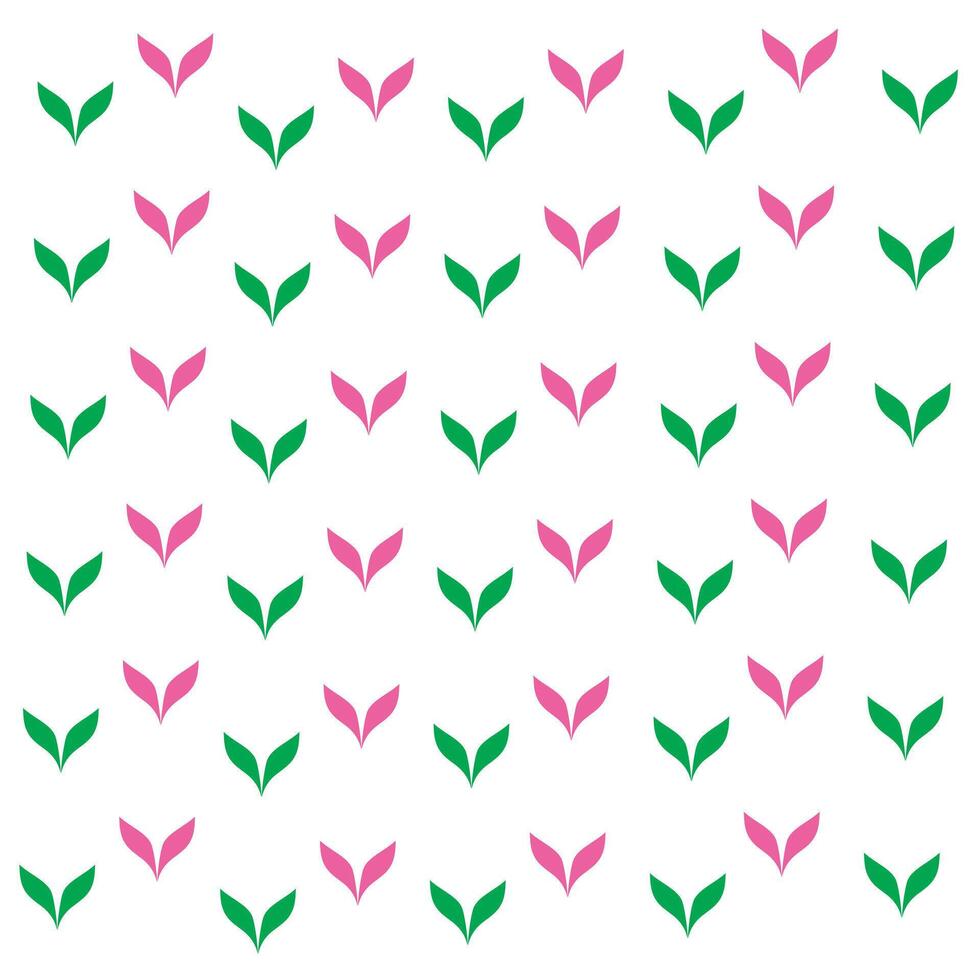 Floral leaf pattern repeat vector