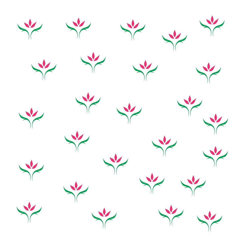 Abstract flower repeat pattern vector