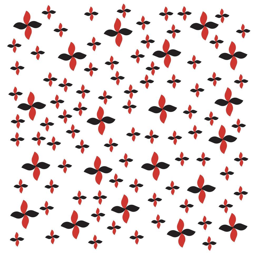Repetitive flower pattern design vector