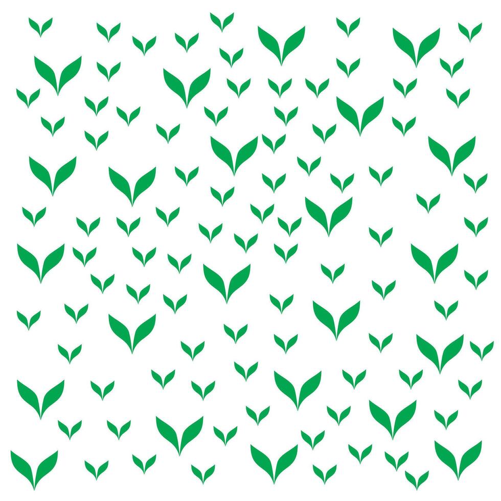 Green abstract floral background vector