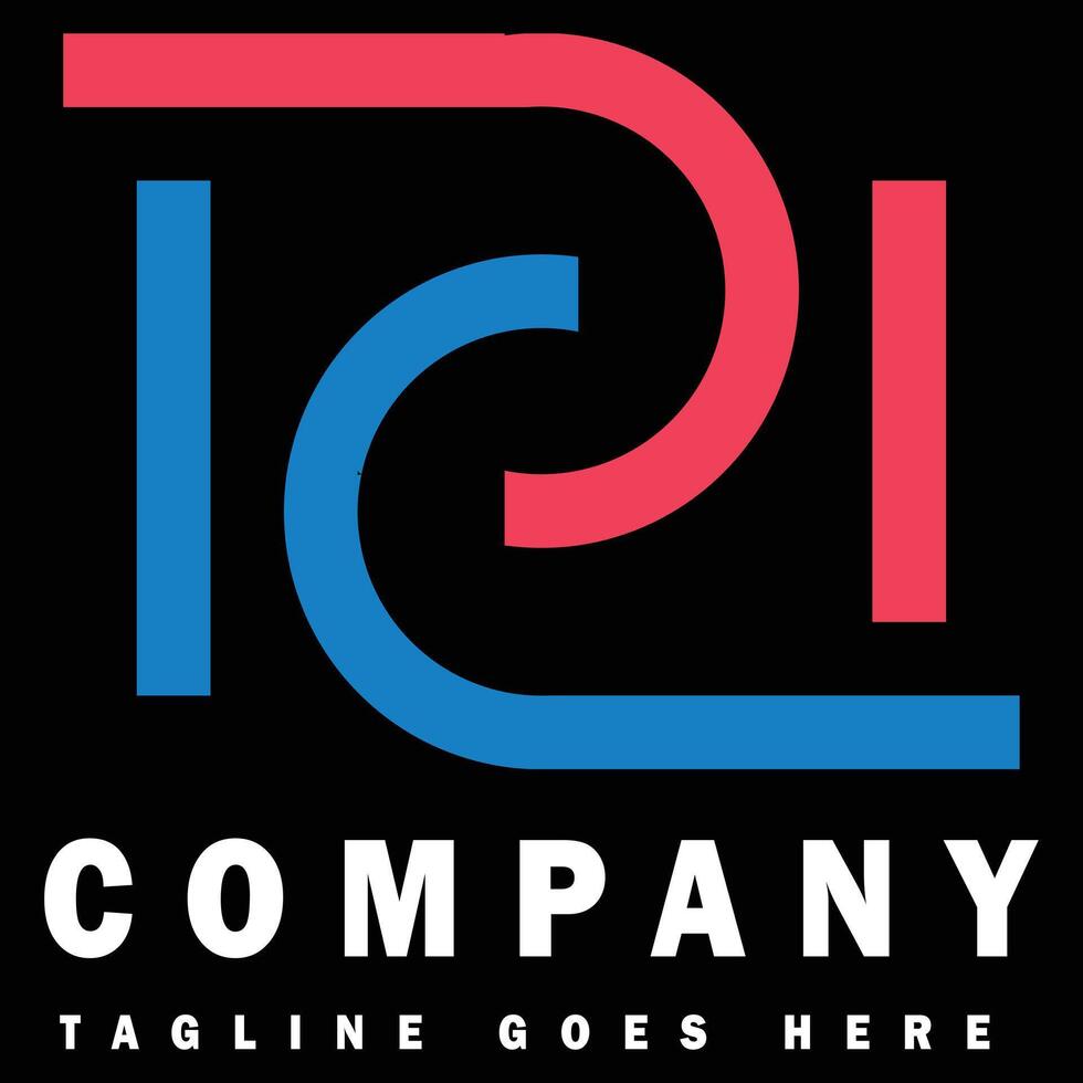 R Company logo icon element template vector
