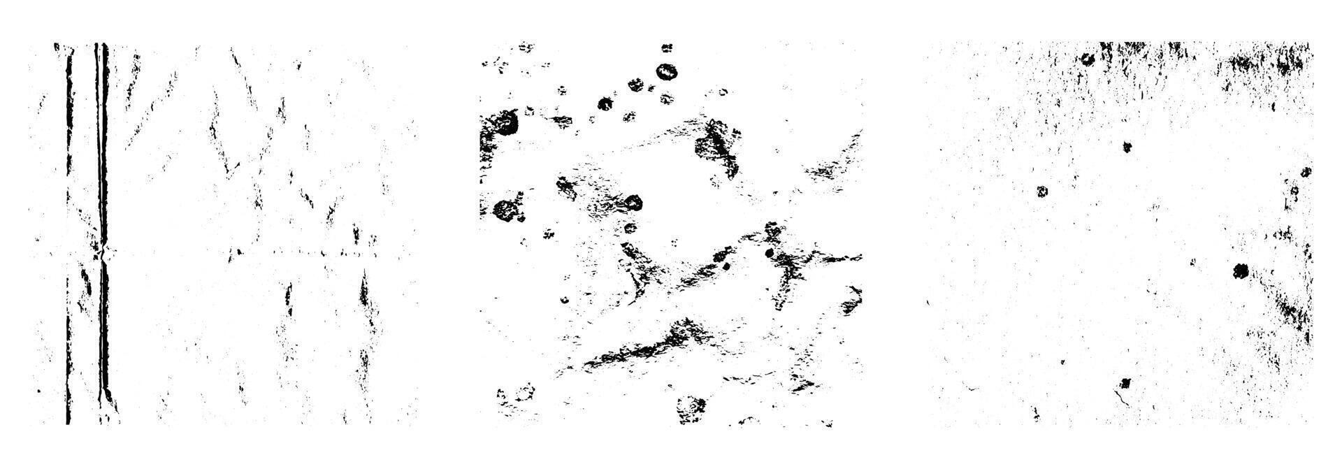 Set of Black Grunge Grain Texture. Dust overlay Distressed Background of Dirty wall Surface collection vector