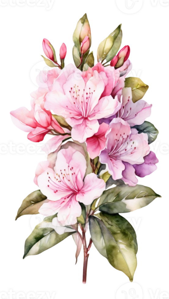 Simple botanical flower isolated on a transparent background png