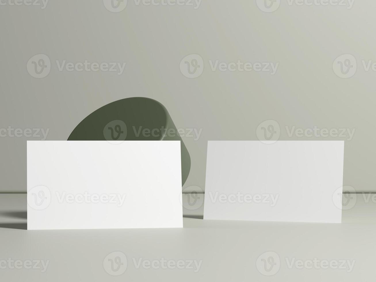 Minimal business card mockup template with copy space for your logo or graphic design photo