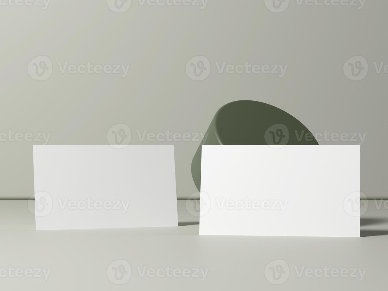Minimal business card mockup template with copy space for your logo or graphic design photo