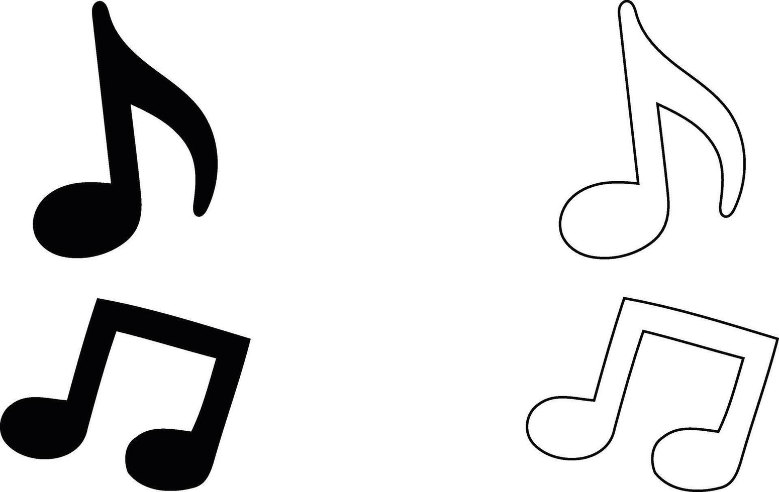 Music Icon on white background eps 10 vector