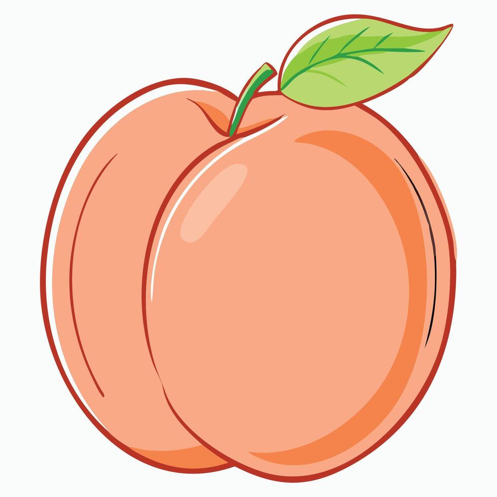Sweet and Juicy The Perfect Peach vector