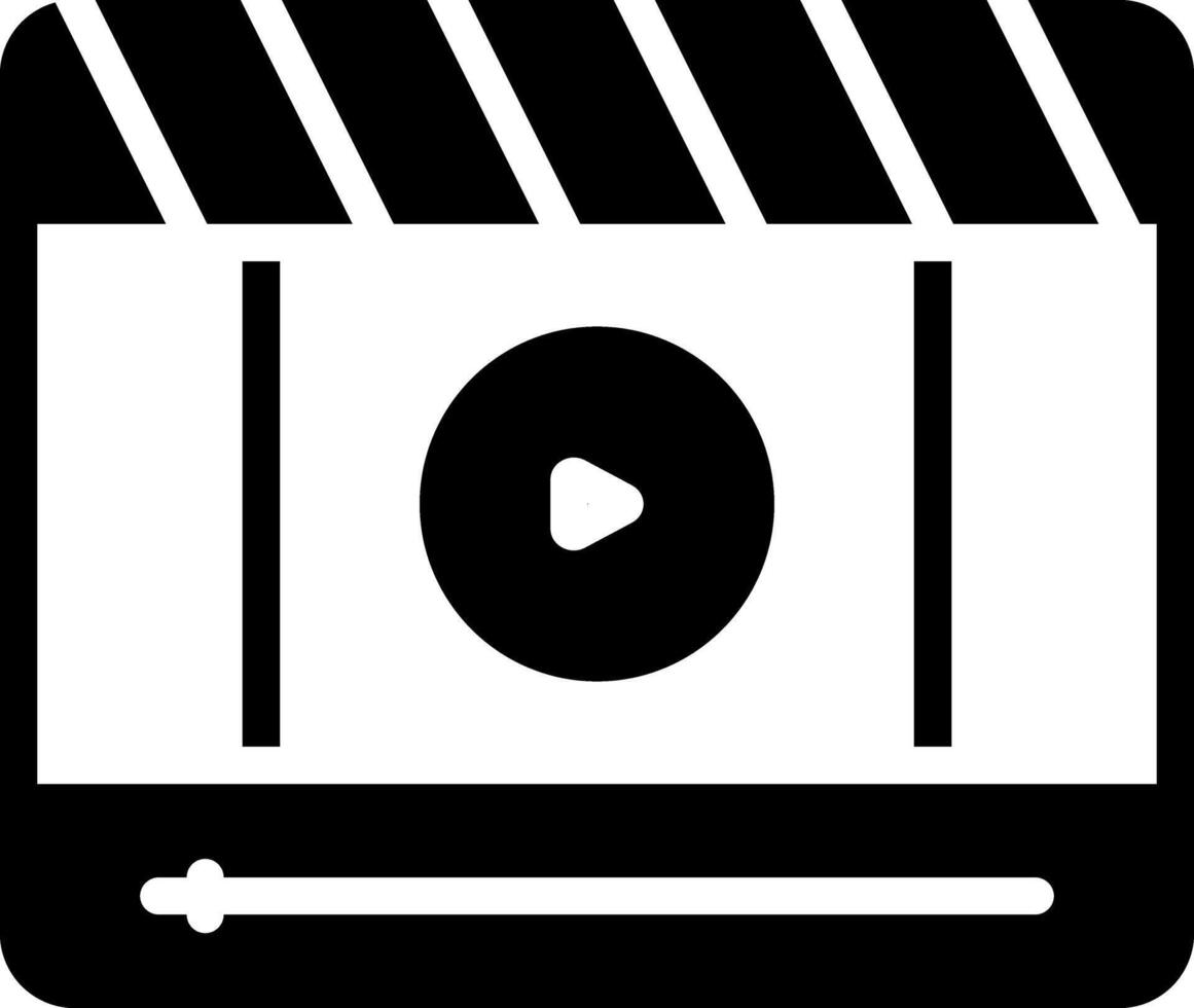 Solid black icon for player vector