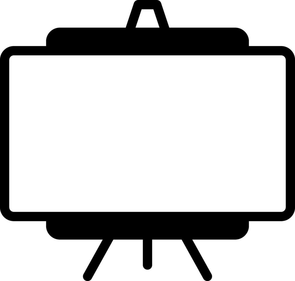 Solid black icon for whiteboard vector