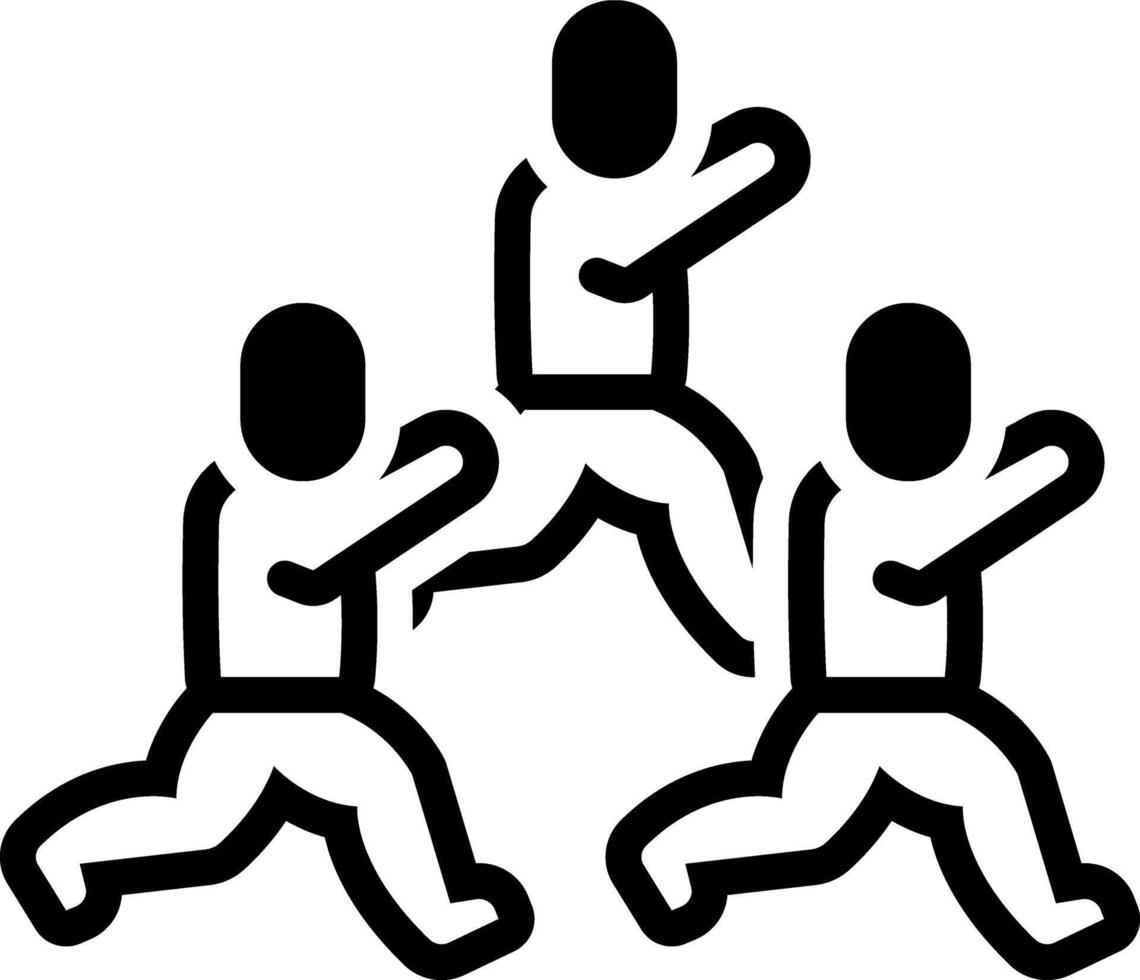Solid black icon for racing vector