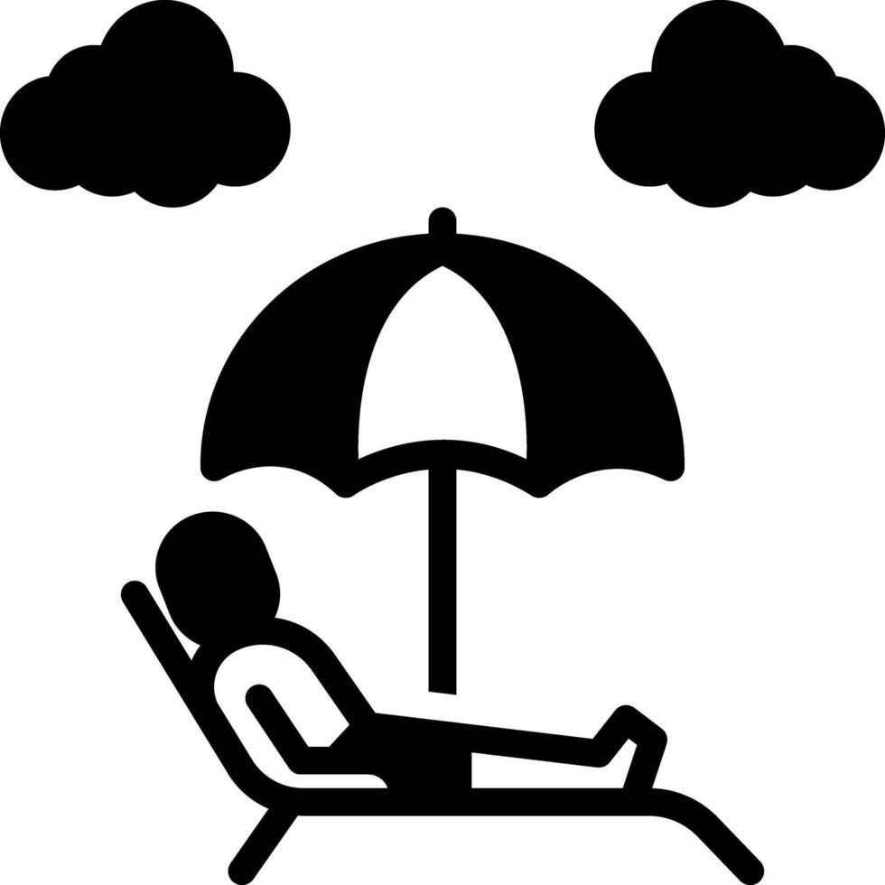 Solid black icon for protect vector