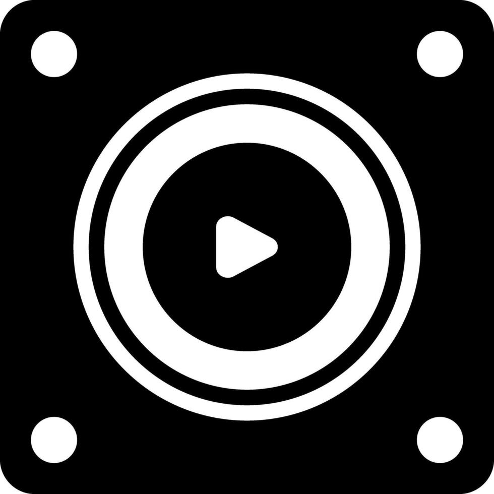 Solid black icon for vector