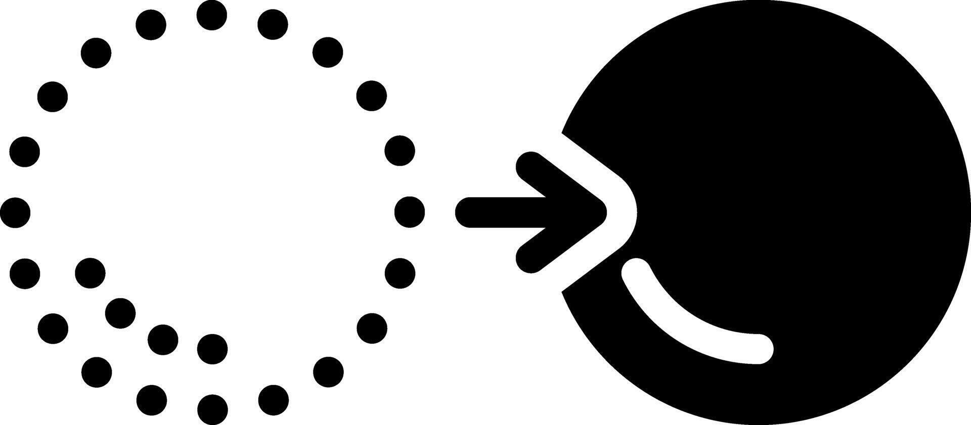 Solid black icon for move vector