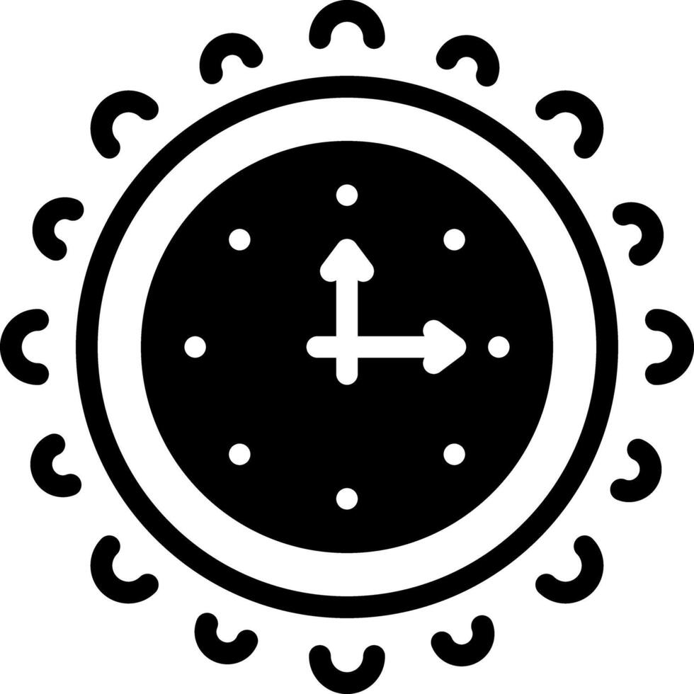 Solid black icon for daylight vector