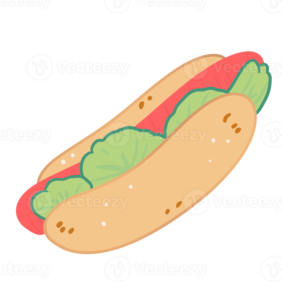 hotdog fast food png