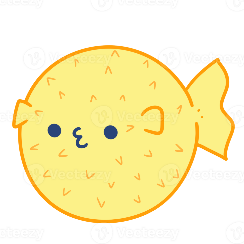 puffer fish sea animal png