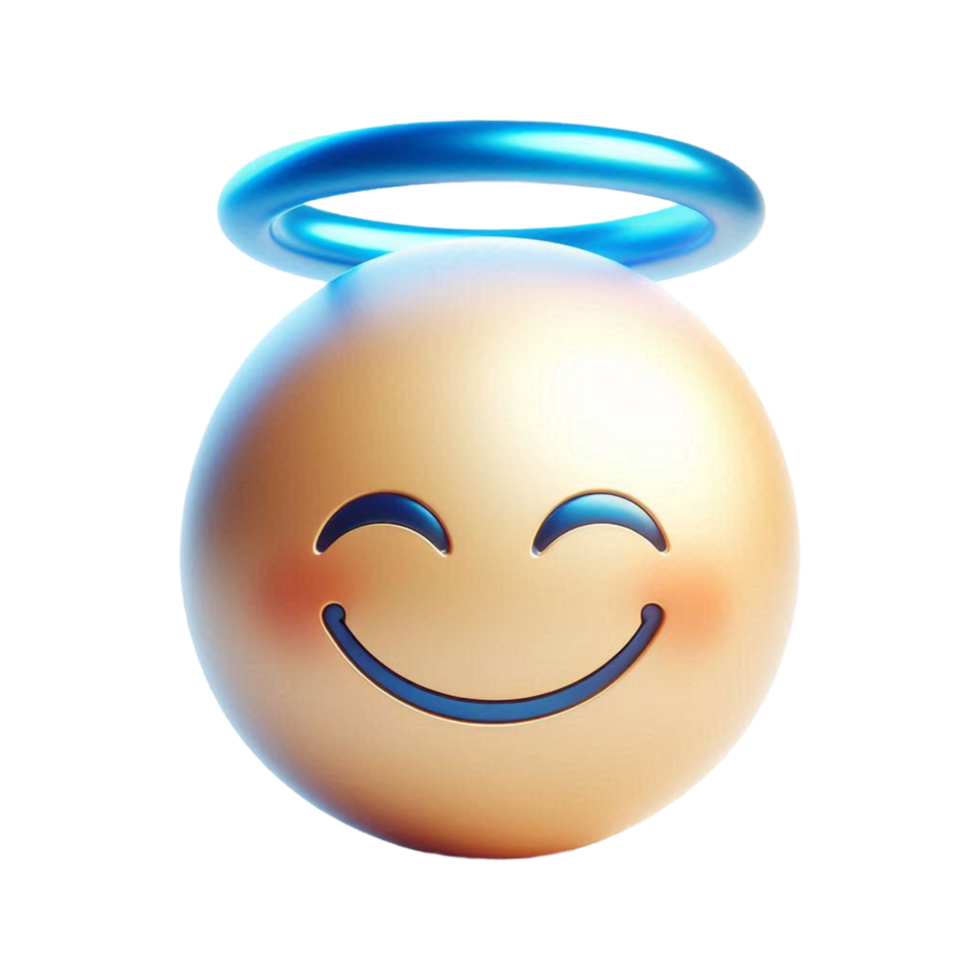 Smiling Face with Halo emoji png