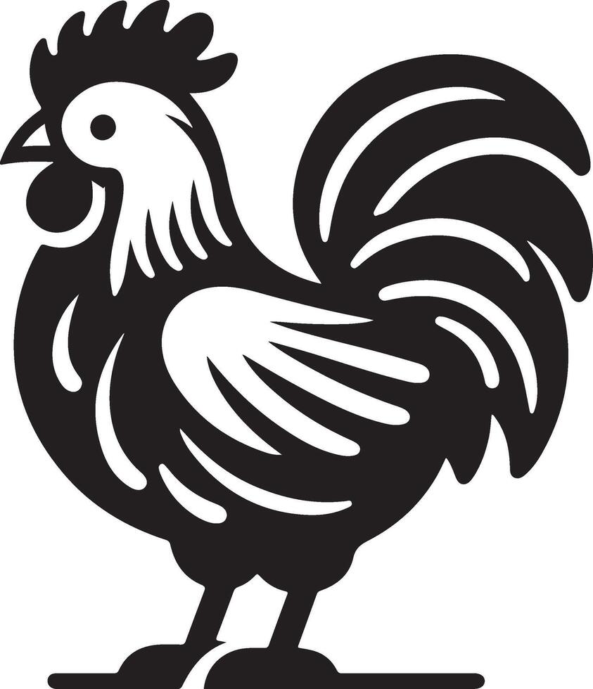 Hen icon illustration. vector