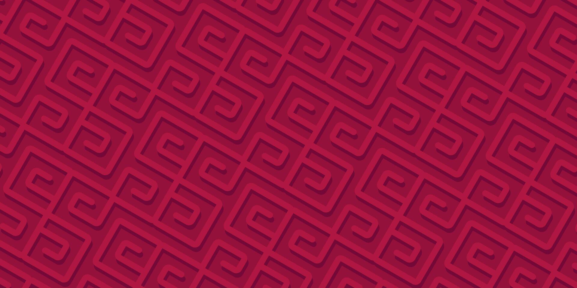 Red texture background with Chinese ornaments. banner template design, poster, social media, New Year greeting card. vector