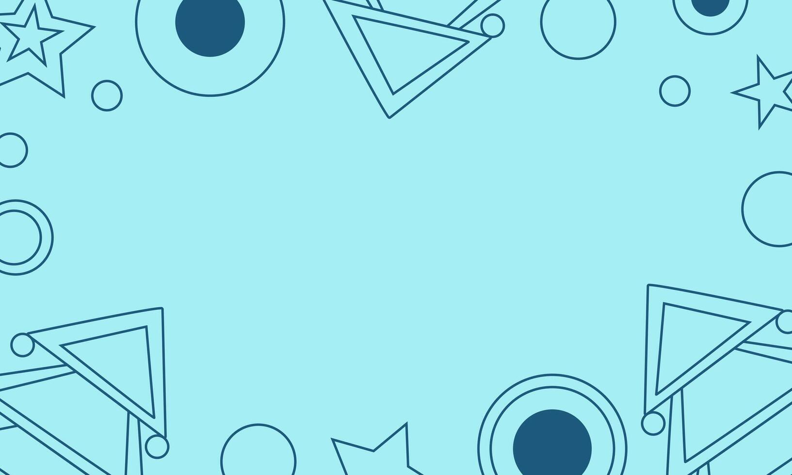abstract illustration for New Year and Christmas. Image of simple triangular Christmas tree and circles in blue. vector