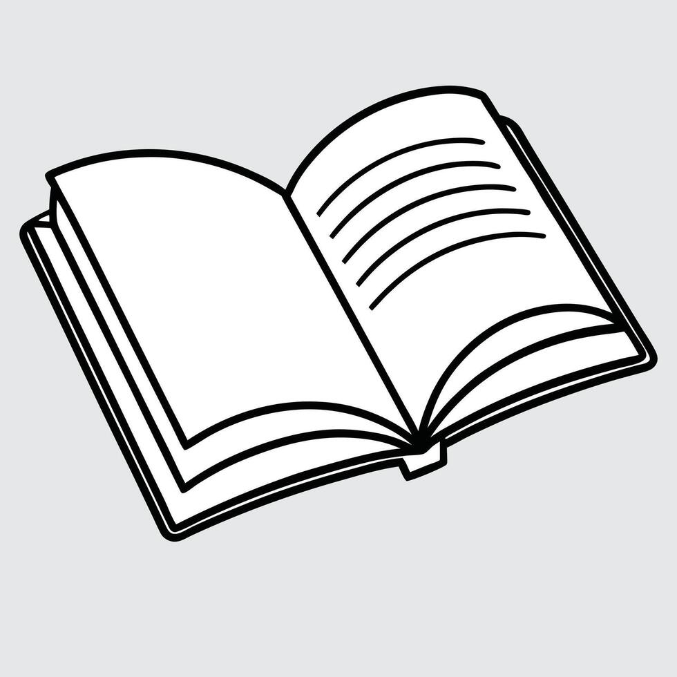 Open book icon illustration vector