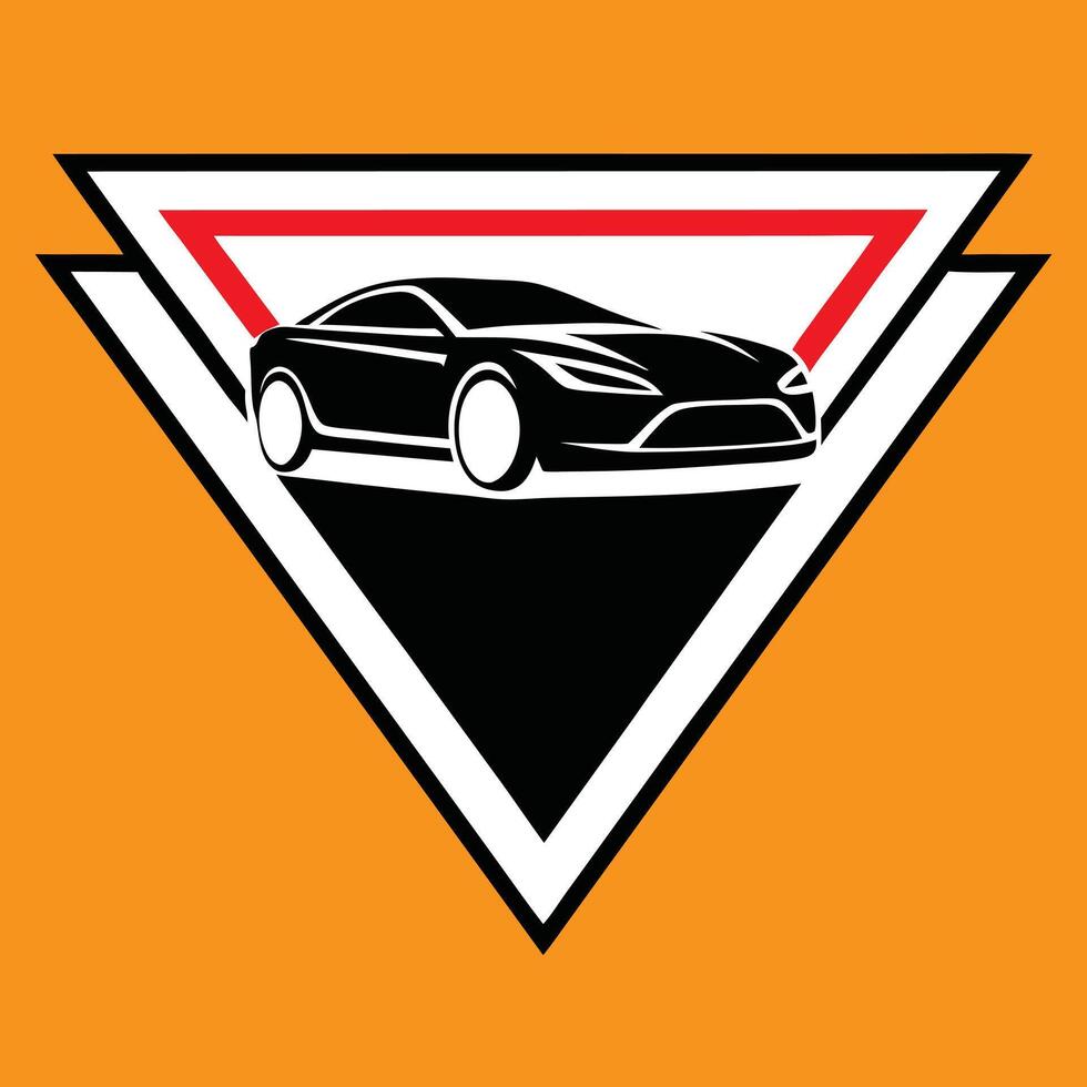 Modern Car Front View Icon Sleek and Dynamic Automotive Design. vector