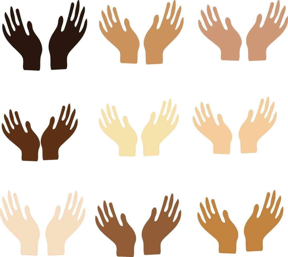 skin hand set vectors