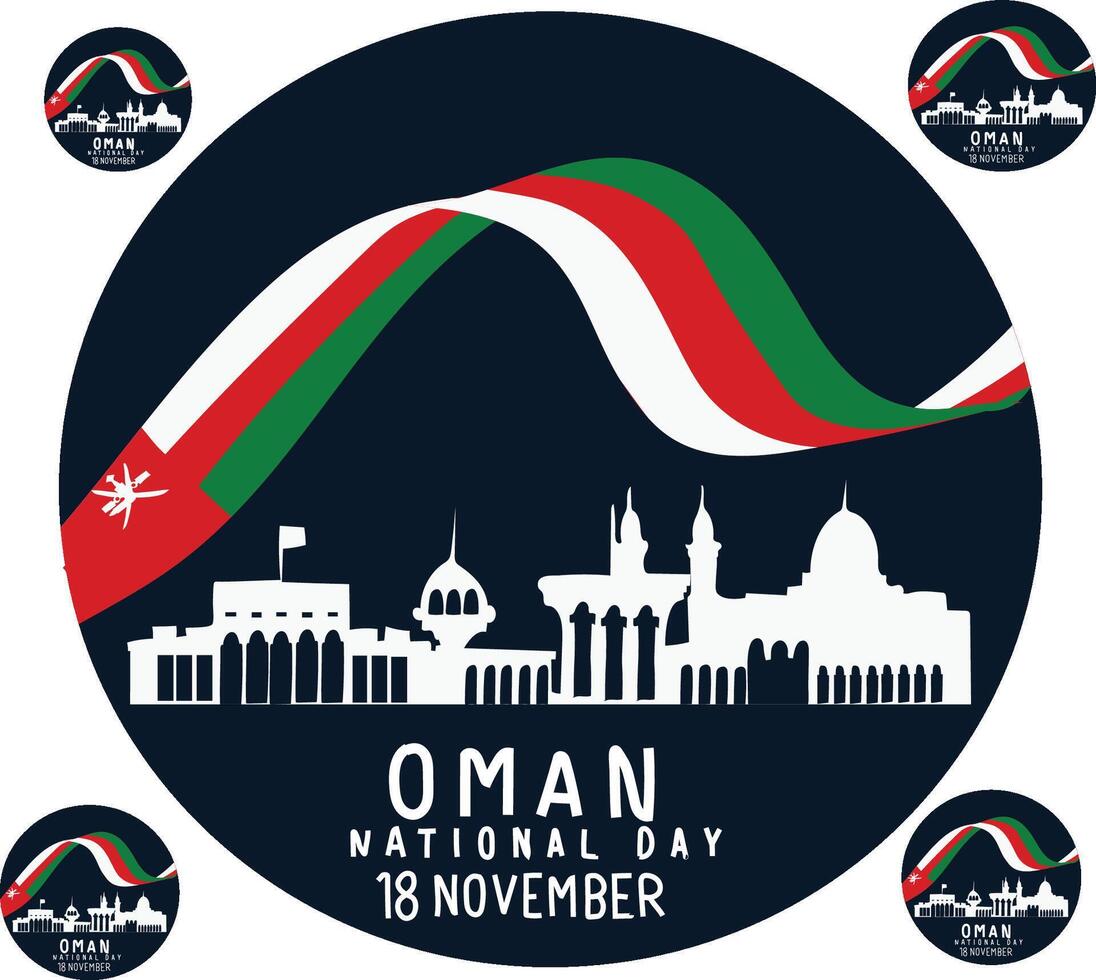 oman National Day vector