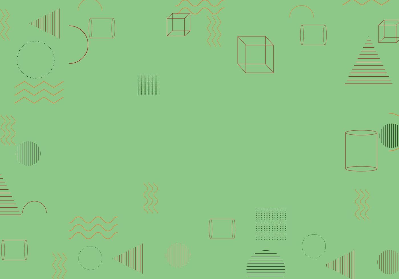 Minimalist memphis geometric background. Illustration. vector