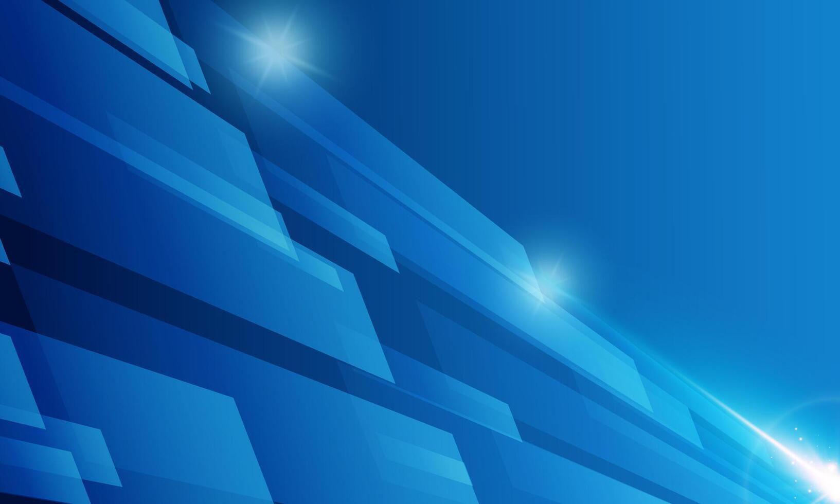 Abstract technology background with bright flare. virtual space. blue light. vector